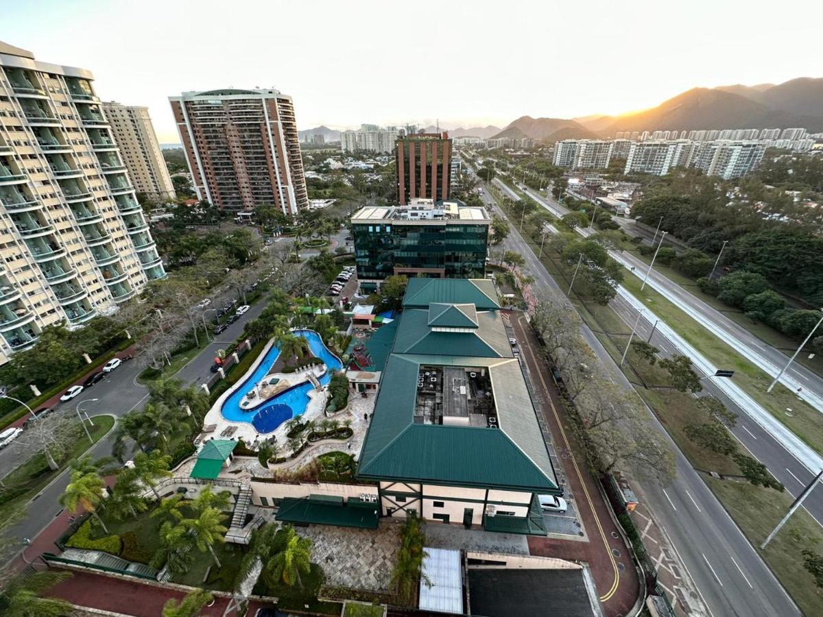 Appart hôtel Flat Com Vista Panoramica -15- Na Barra Da Tijuca - Estacionamento Gratuito - Frigobar - Ar Condicionado - Piscina - Academia - Balsa Gratis - Varanda - Vista Parcial Mar E Lagoa *